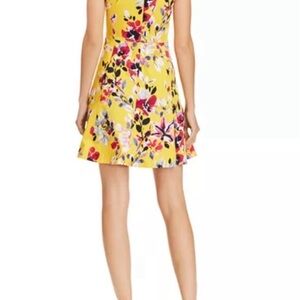 French Connection Vibrant Yellow Floral Dress
